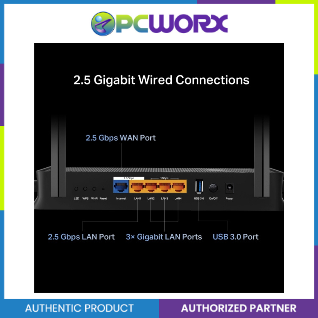 TP-Link Archer BE230 BE3600 Dual-Band Wi-Fi 7 Router 2.5G WAN, 1G LAN