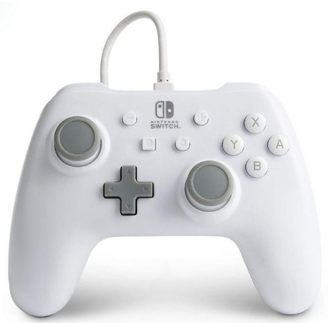 Enhanced Wired Controller for Nintendo Switch | Black / White Console Controller |  A Power Controller