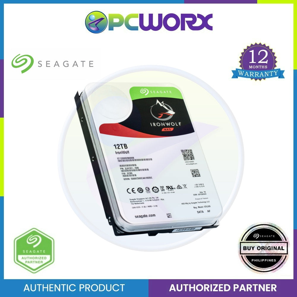 Seagate IronWolf 12TB NAS HDD Internal Hard Drive 3.5