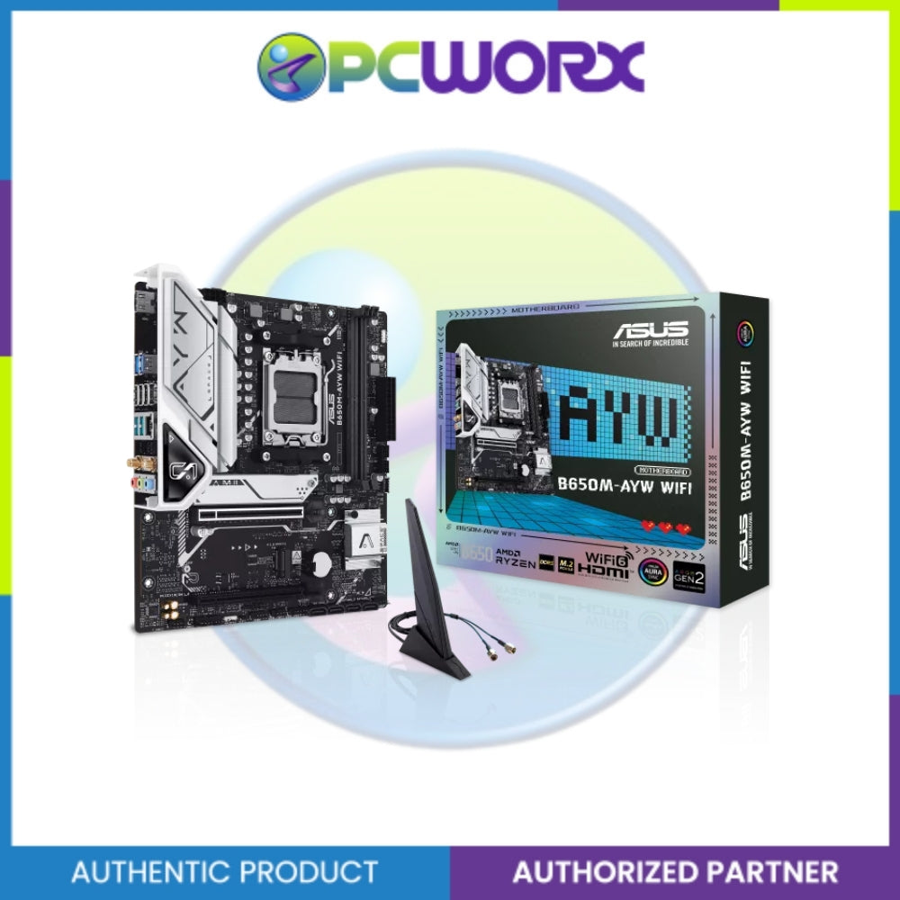Asus B650M-AYW WIFI AM5 DDR5 m-ATX Mobo