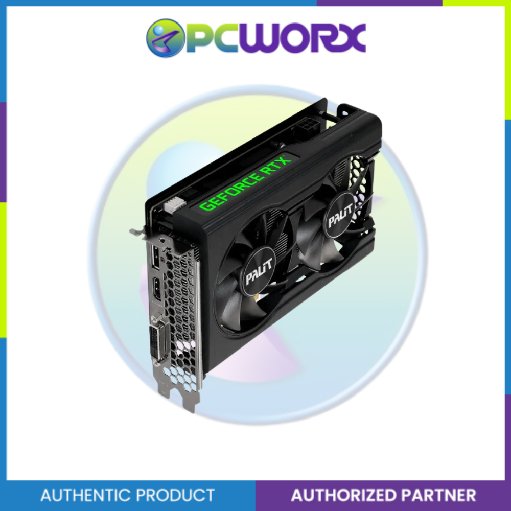 Palit NVIDIA® GeForce RTX™ 3050 Dual 8GB GDDR6 Graphics Card – PCWORX Palit NVIDIA® GeForce RTX™ 3050 Dual 8GB GDDR6 Graphics Card – PCWORX