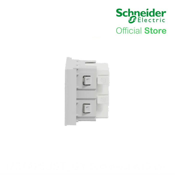 Schneider Socket Outlet AvatarOn A Universal 16A 250V 3 Pin 2S Sized Grey M3T426UST-GY