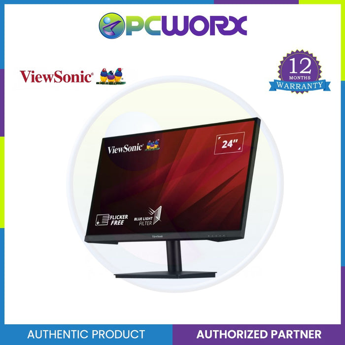 ViewSonic Va2408-H 24 Full Hd Monitor With Super Clear Ips Panel Techn ...