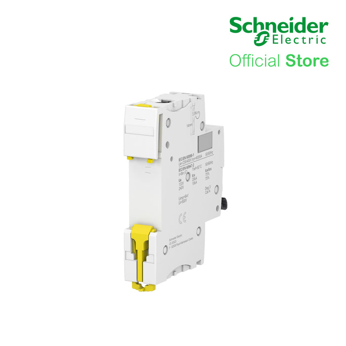 Schneider Acti9 IEC, 1-Pole 40A DIN-Rail Type Circuit Breaker 230/400V 10 KAIC (A9F74140)