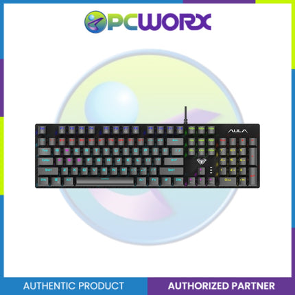 Aula S2022 Wired Mechanical Gaming Keyboard Black