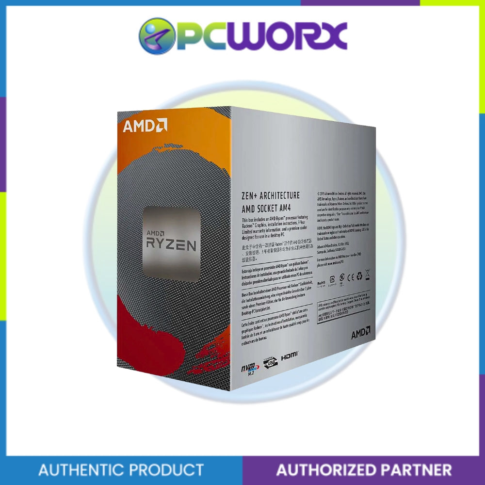 AMD Ryzen 5 3400g 3.7GHz AM4 4-Core 4MB CPU