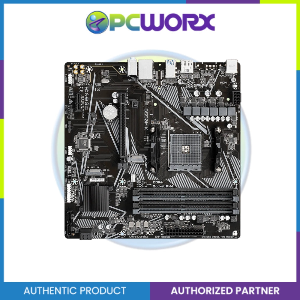 Gigabyte GA-B550M-K AM4 DDR4 m-ATX