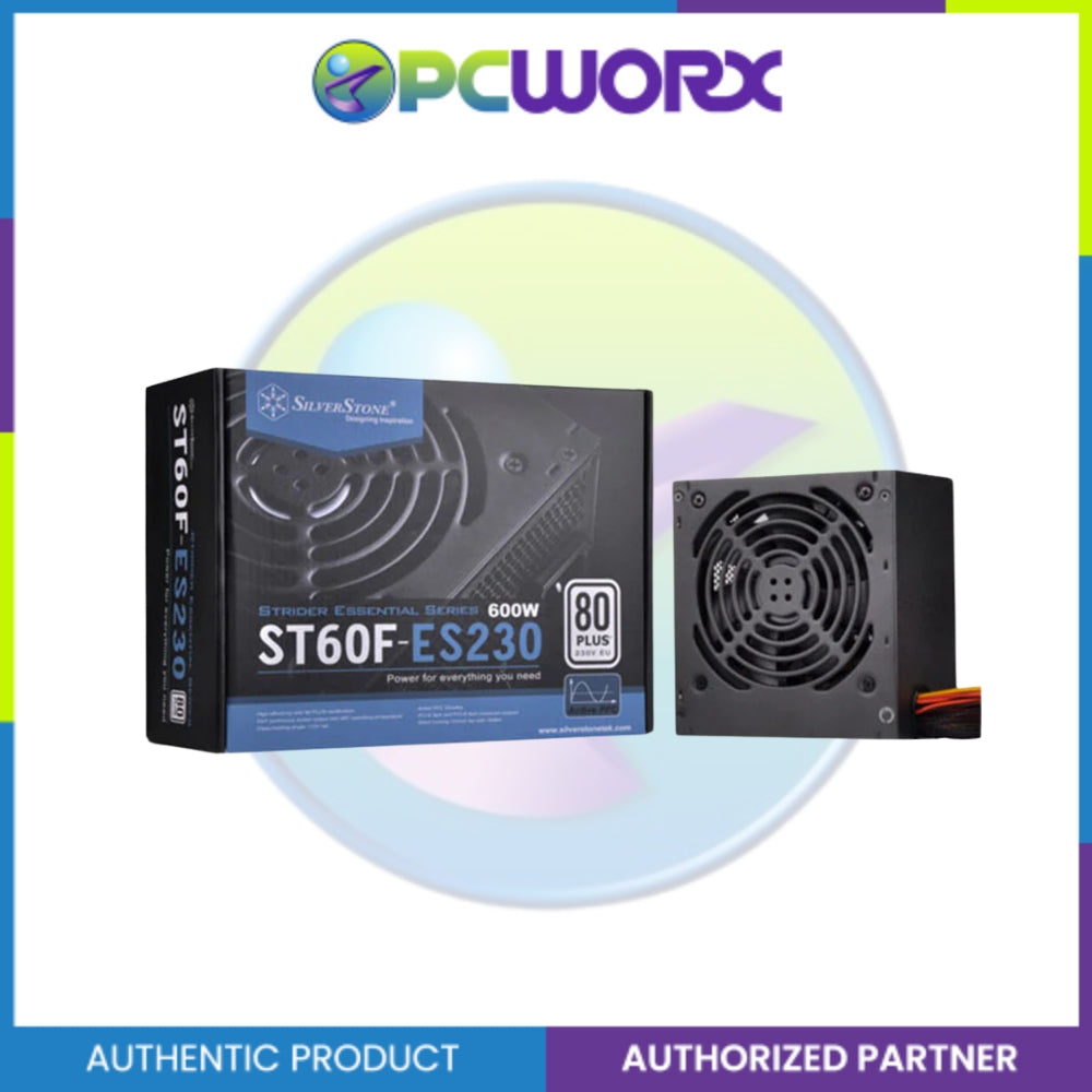 SilverStone SST-ST60F-ES230 Strider Essential 600W 80+ APFC Non-Modular PSU Power Supply