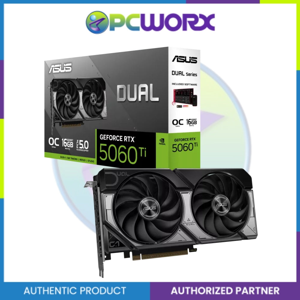 Asus NVIDIA® DUAL-RTX5060TI-O16G RTX™ 5060 TI DUAL OC 16GB GDDR7 Graphics Card