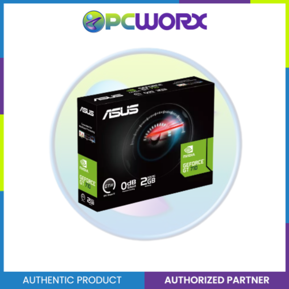 Asus NVIDIA® GT710-SL-2GD5-BRK-EVO 2GB GDDR5 64-bit Low Profile Graphics Card