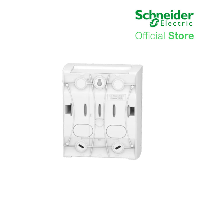 Schneider Enclosure, Resi9 MP Surface 1 Row of 8 Modules IP40 White Door 1 Earth + 1 Neutral Terminal Blocks MIP12108