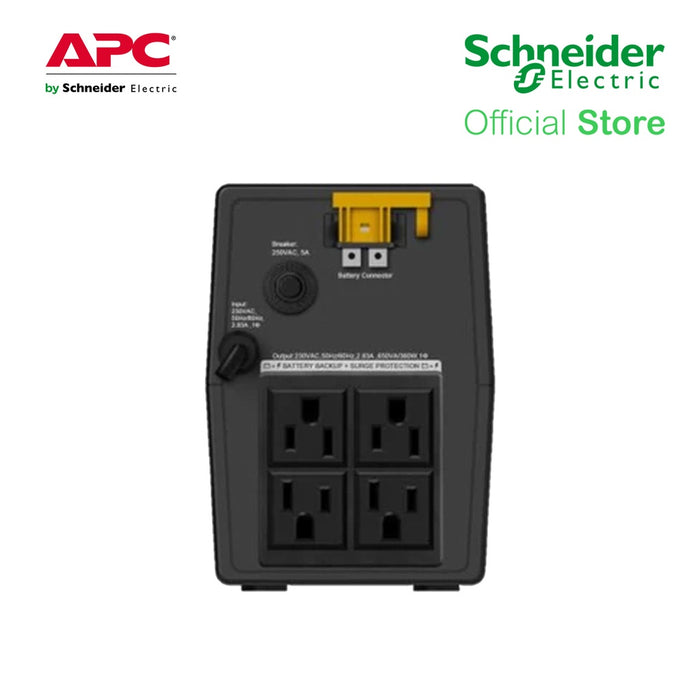 APC BVX650I-PH 650VA / 360 Watts 4 Nema Circuit Breaker | APC UPS