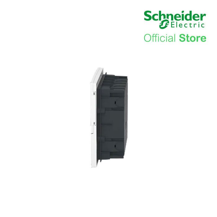 Schneider Enclosure Resi9 MP Flush Mounting 1 Row of 12 Modules IP40 White Door 1 Earth + 1 Neutral Terminal Blocks MIP22112