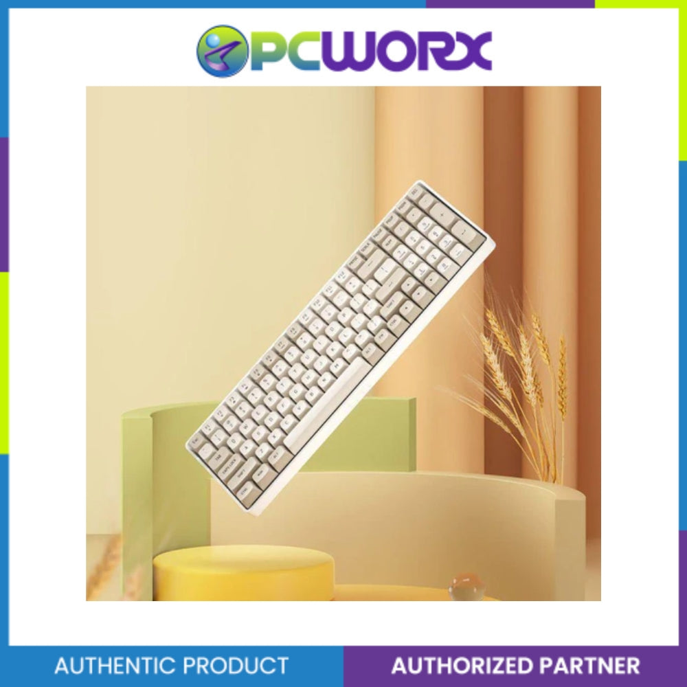 Darkflash GD100 Mechanical Keyboard Wired+2.4G Wireless Milky & Brown K. Yellow