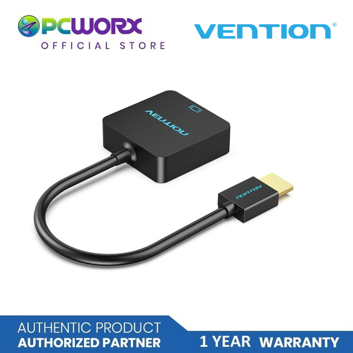 VENTION HDMI to VGA Adapter with Audio HDTV TV AV Video Cable Converter (ACRBB) | HDMI to VGA Cable Adapter | HDMI to VGA Adapter