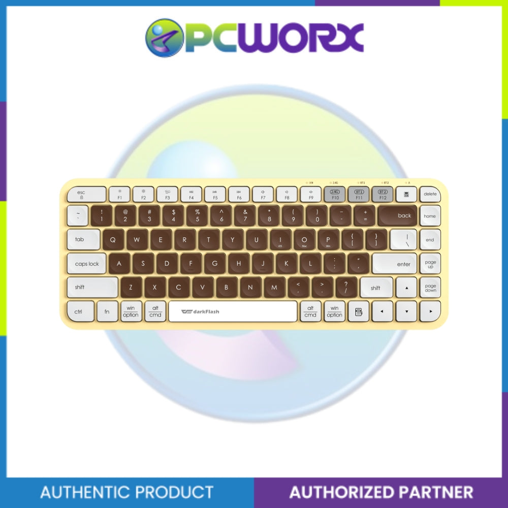 Darkflash V200 BT/2.4G Bluetooth Wireless Keyboard Mocha