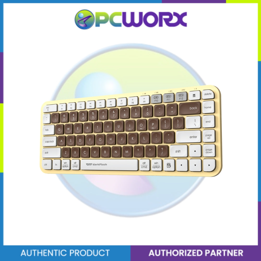 Darkflash V200 BT/2.4G Bluetooth Wireless Keyboard Mocha