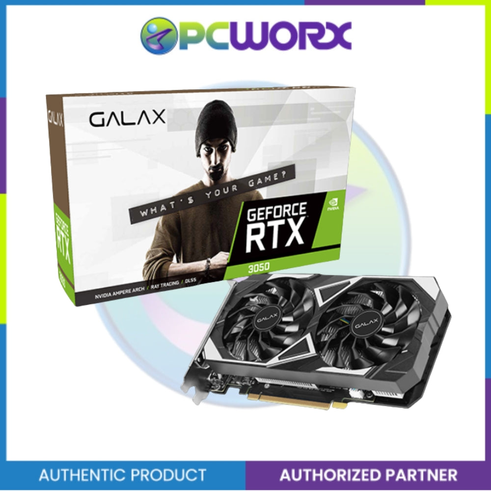 Galax NVIDIA® GeForce RTX™3050 1-Click OC V2 6GB GDDR6 96Bit Graphics Card