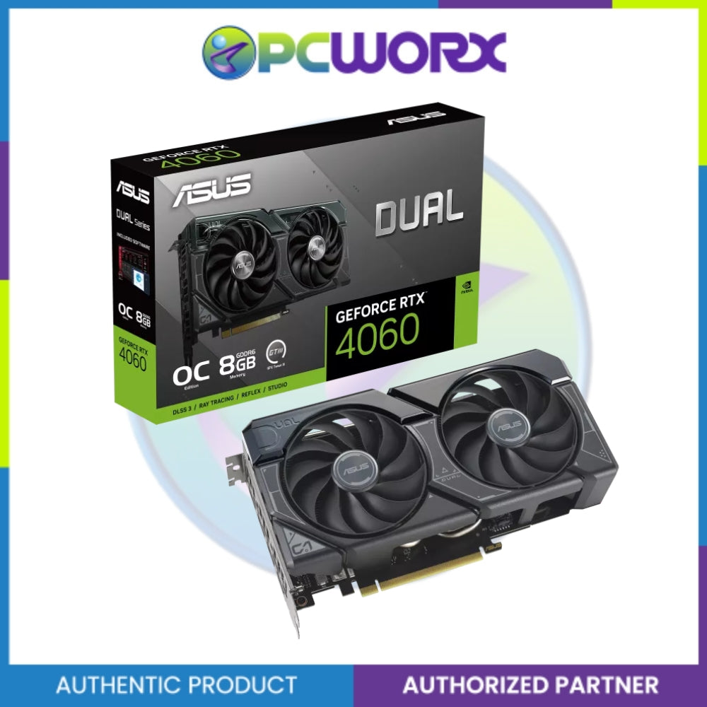 Asus DUAL-RTX4060-O8G-V2 RTX4060 Dual OC V2 8GB GDDR6 DP*3/HDMI*1 GPU
