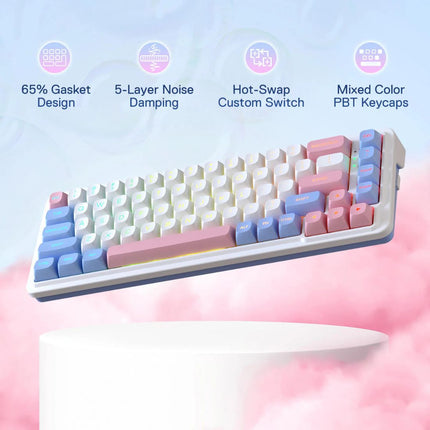 Redragon K709WBP RGB NOVA PRO Tri-mode Wireless Mechanical Keyboard
