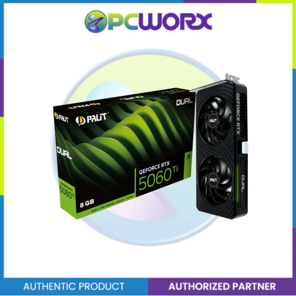 Palit NVIDIA® GeForce RTX™5060 ti NE7506T019P1-GB2062D DUAL 8GB GDDR7 Graphics Card