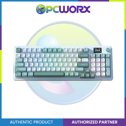 Redragon K719WG-RGB-PRO Galatin Pro W/ LCD Screen Keyboard White+Green