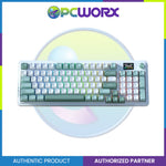 Redragon K719WG-RGB-PRO Galatin Pro W/ LCD Screen Keyboard White+Green