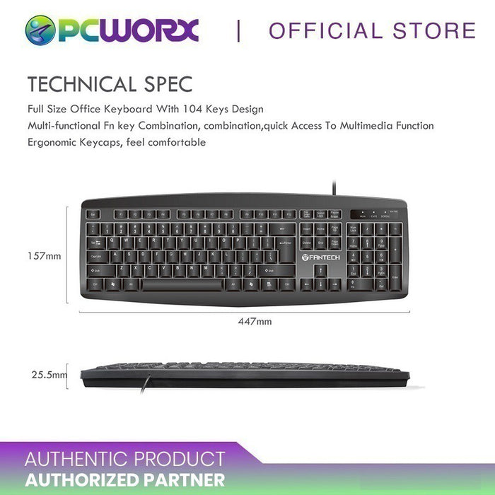 Fantech KM-100 Combo USB Keyboard and Mouse