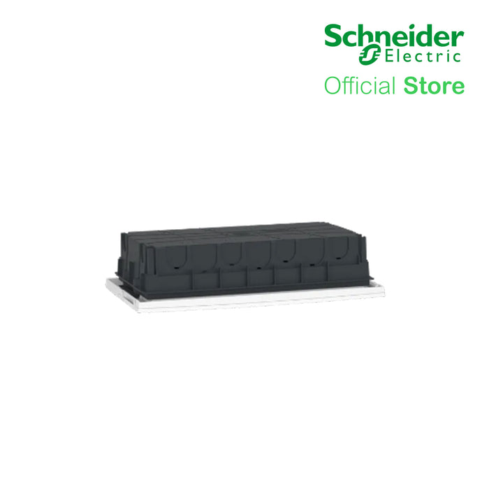 Schneider Enclosure Resi9 MP Flush Mounting 1 Row of 18 Modules IP40 White Door 1 Earth + 1 Neutral Terminal Blocks MIP22118