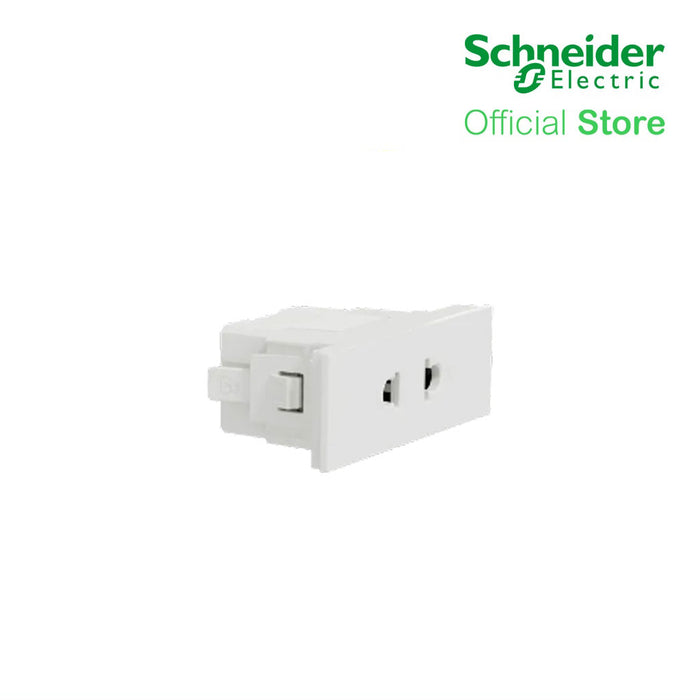 Schneider Socket Outlet AvatarOn A Universal 16A 250V 2 Pin S Sized White M3T426US-WE