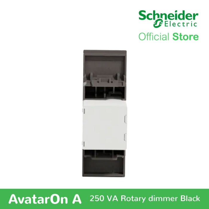 Schneider AvatarOn A 250 VA Rotary Dimmer - BLACK M3T1V400DM-BK