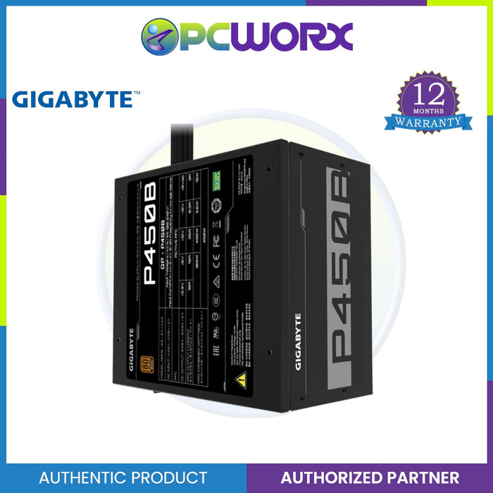 Gigabyte GP-P450B 450W ATX 12V v2.31 80+ Bronze Certified Power Supply