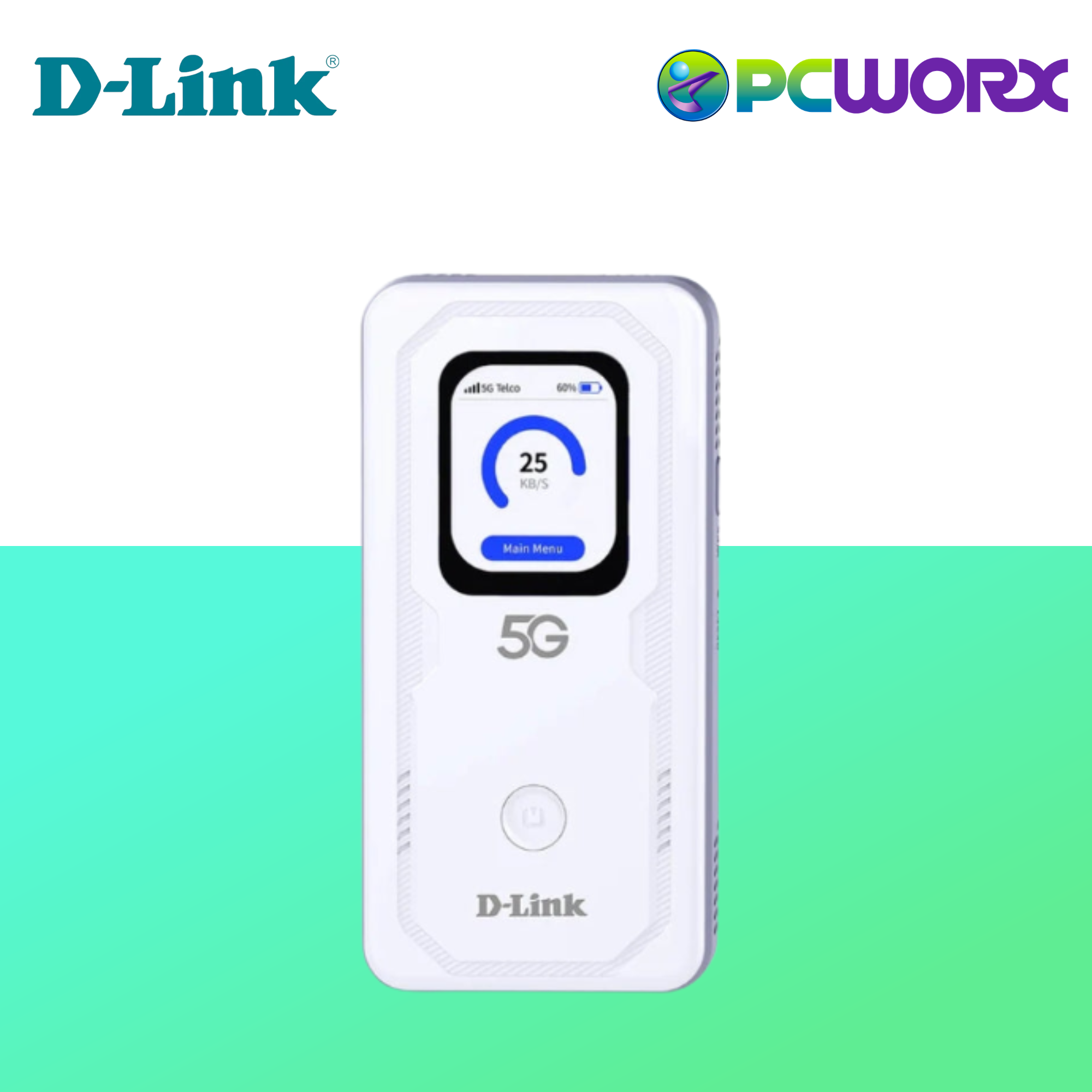 D-Link DWR-U2100 5G NR Wi-Fi 6 AX900 MiFi Mobile Router (with 5,000mAh)