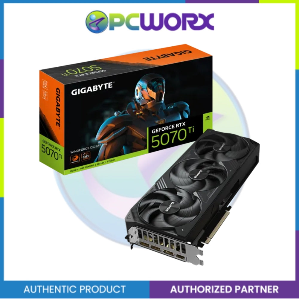 Gigabyte NVIDIA® GeForce RTX™ 5070TI GV-N507TWF3OC-16GD WINDFORCE OC SFF 16G GDDR7 Graphics Card
