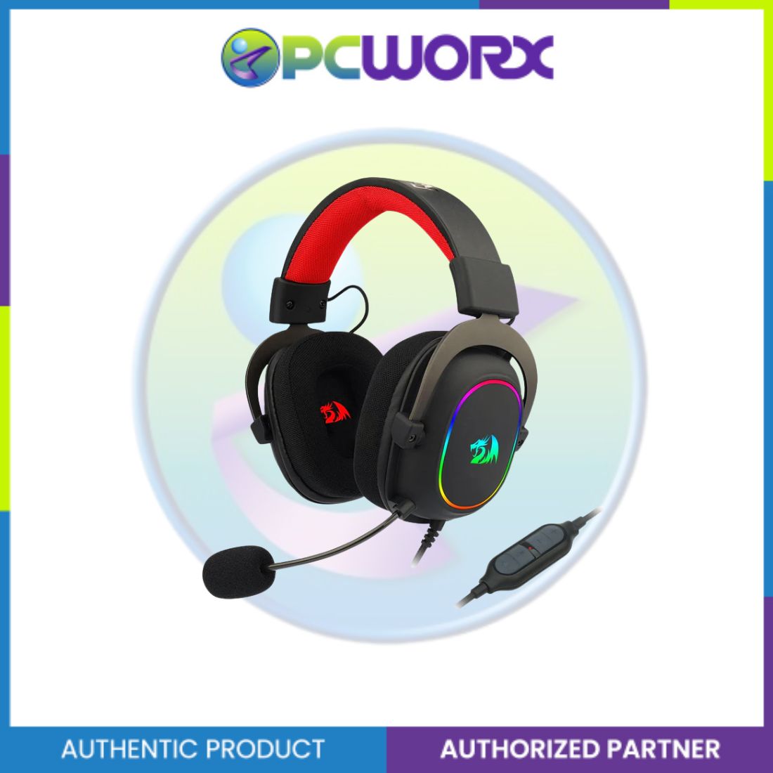 Redragon H510-RGB ZEUS X RGB Wired Gaming Headset Black