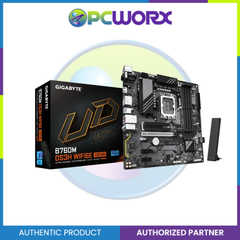 Gigabyte GA-B760M-DS3H-WF6E-GEN5 LGA1700 DDR5 m-ATX Mobo
