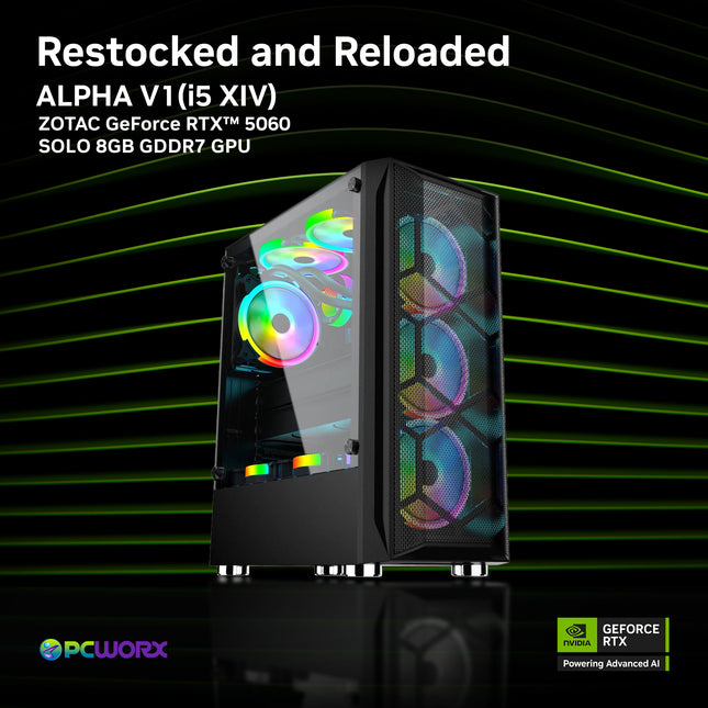 Zotac NVIDIA® GeForce RTX™  5060 Solo 8GB GDDR7 GPU - ALPHA V1.0