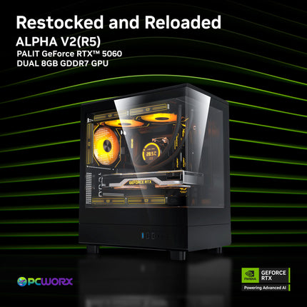 Palit NVIDIA® GeForce RTX™  5060 Dual 8GB GDDR7 GPU - ALPHA V2.0