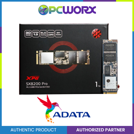 Adata AD-ASX8200PNP-1TT-C XPG SX8200 PRO 1TB 2280 M.2 NVMe PCIe SSD