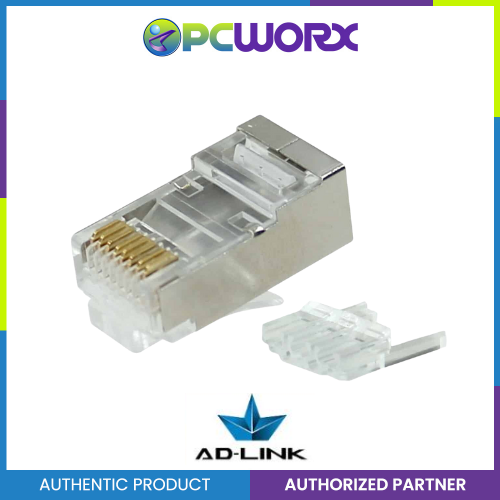 Adlink RJ45 Connector Shielded for CAT6 (100pcs per Jar/box) – PCWORX