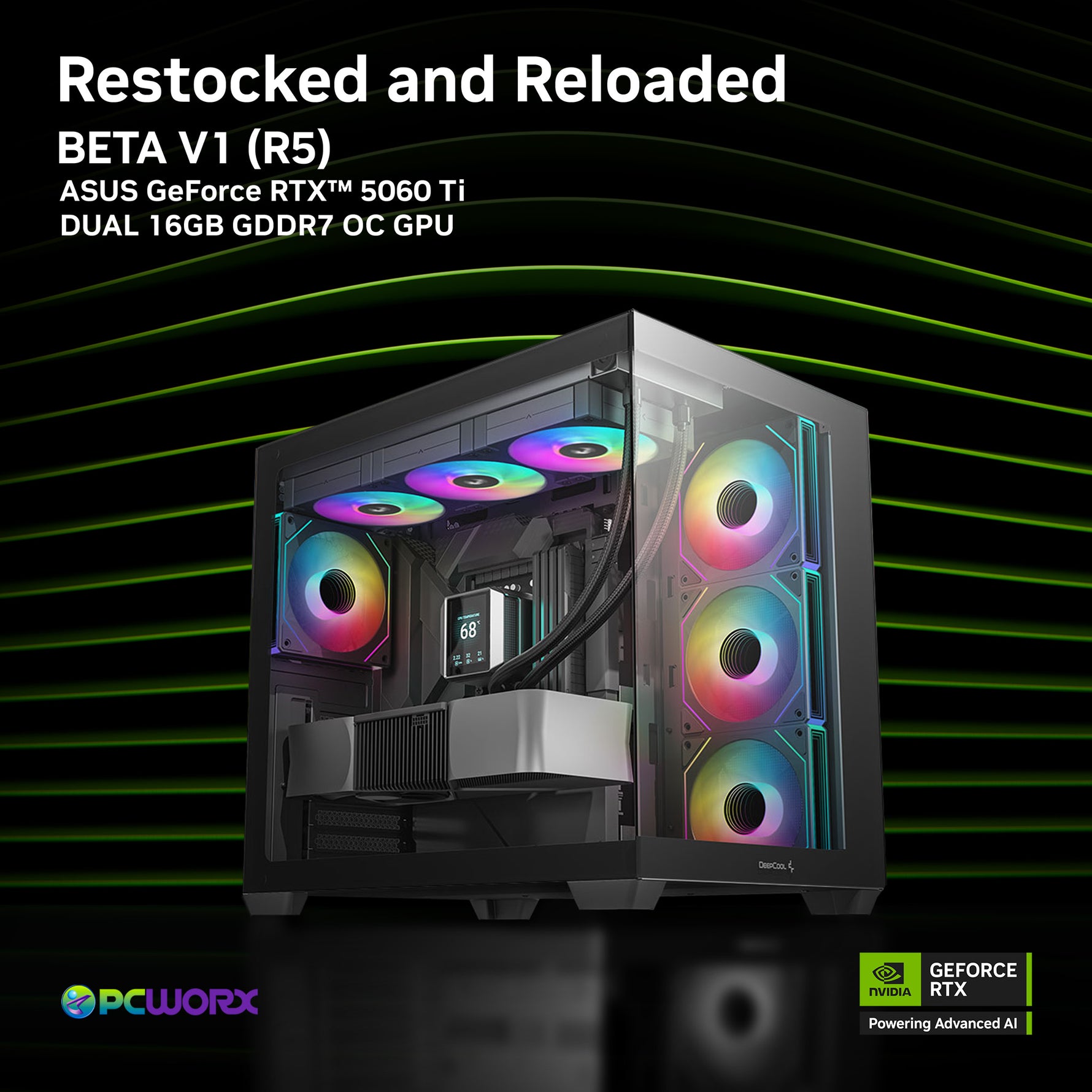 Asus NVIDIA® GeForce RTX™ 5060 Ti Dual OC 16GB GDDR7 Graphics Card - BETA V1.0