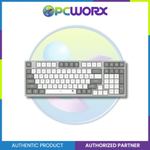 Redragon BK-7113 Scissor Mechanism Slim Wired Full-Size Keyboard – White/Grey