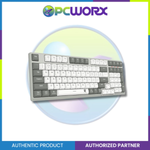 Redragon BK-7113 Scissor Mechanism Slim Wired Full-Size Keyboard – White/Grey