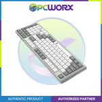 Redragon BK-7113 Scissor Mechanism Slim Wired Full-Size Keyboard – White/Grey