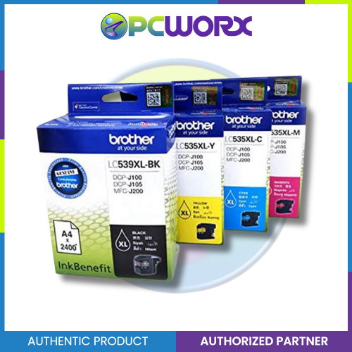 Brother LC-535XL  Magenta/Cyan/Yellow/Black for DCP 100/105/200