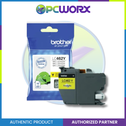 Brother LC462Y Ink Cartridge for MFCJ2340DW  MDCJ3540DW 550 Pages Yield Yellow
