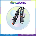 Mcdodo CA-1990 4in1 60W USB-C/USB-A to USB-C/Lightning Travel Cable 1.2m Black