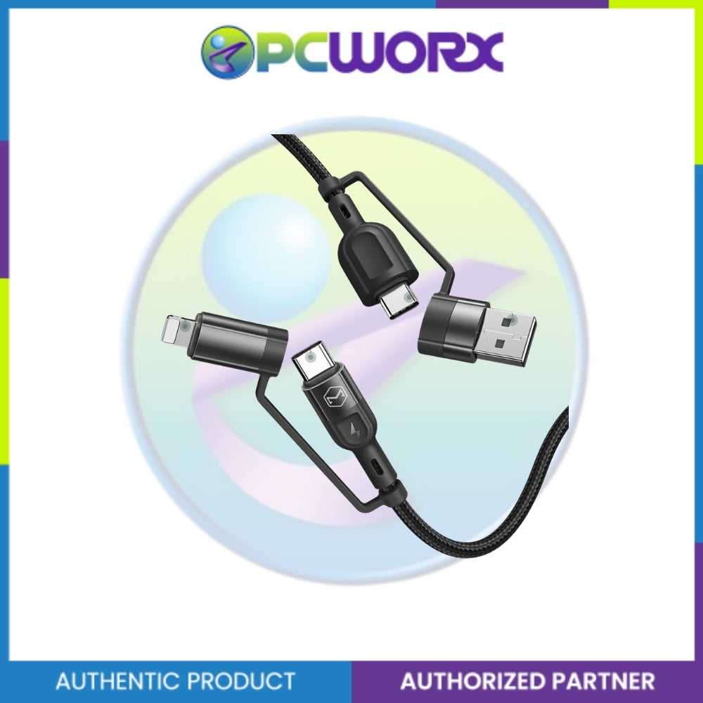 Mcdodo CA-8070 4in1 60W USB-A/C to Lightning+Type-C Fast Charge Data Cable 1.2m