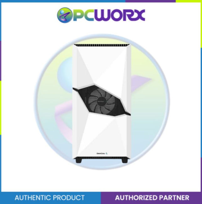 Deepcool R-WHAAET-C-1 Cyclops w/ 1x120mm ARGB Fan  Mid-Tower Case White