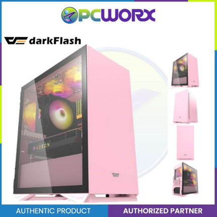 Darkflash DLM22 m-ATX TG Case Pink